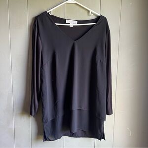 Michael Kors Black Relaxed Tunic Top